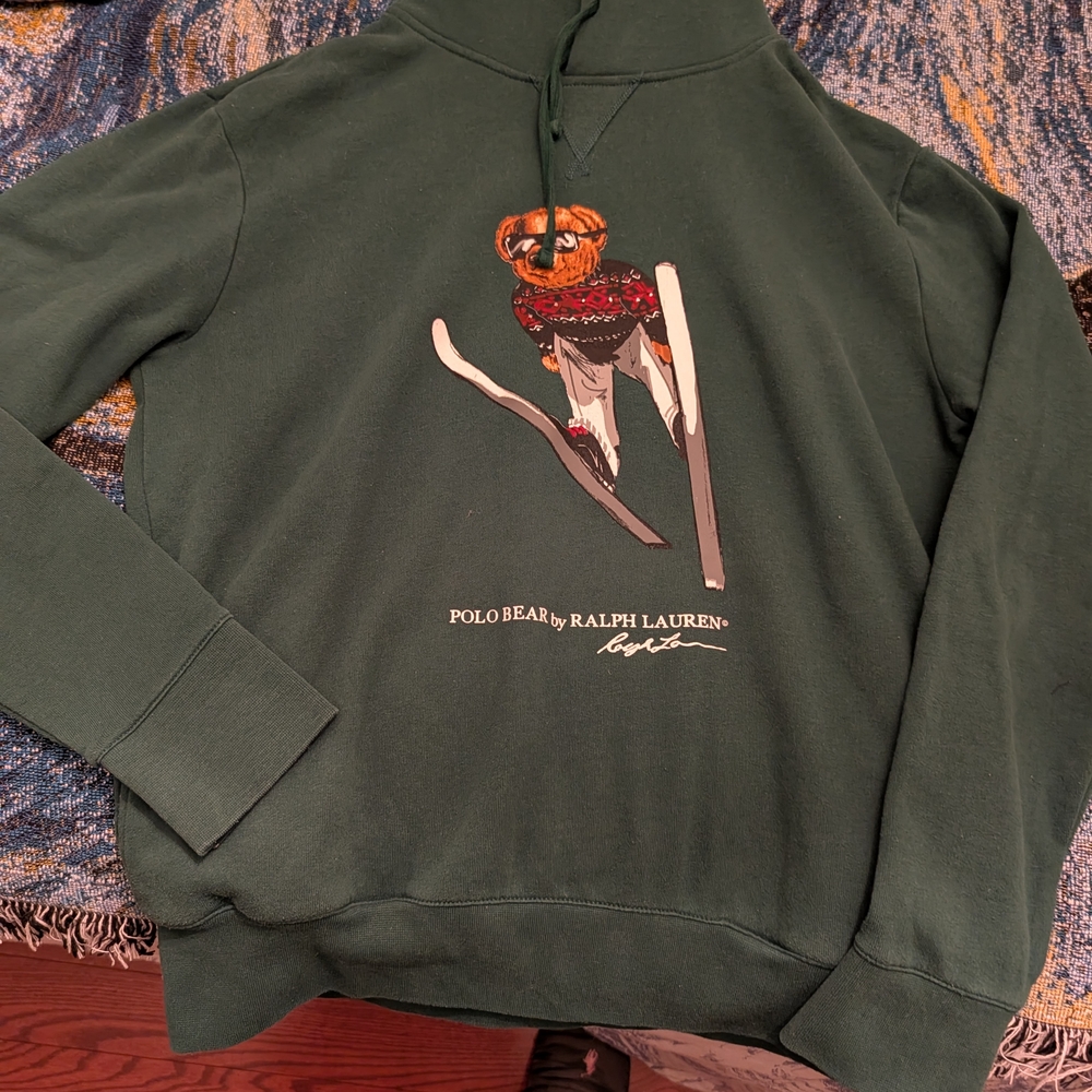 Ralph Lauren Green Polo Bear Hoodie